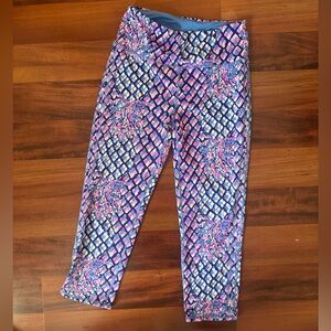 Lilly Pulitzer Pink and Blue Patterned Leggings